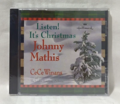 Johnny Mathis - CeCe Winans - LISTEN! IT'S Christmas CD - Hallmark SEALED - Image 1 of 2