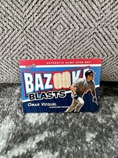 2004 Bazooka Blasts Bat Relics Omar Vizquel BB-OV Game Used Bat Indians
