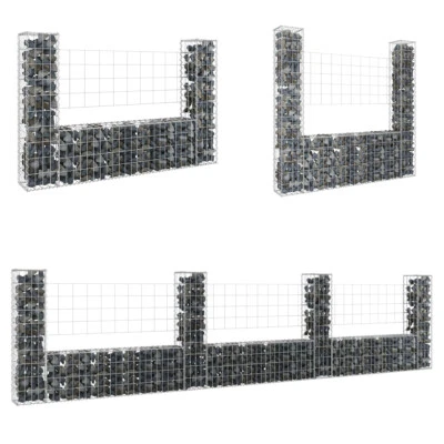 1.4-8.6m Gabionen Mauer Gabione Steinkorb Rankgitter Steingabionen Gitter Metall - Bild 1 von 4