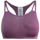 Asics Curve Seamless Bra Crop Top Womens Lilac Training Fitness Top 130553 6022