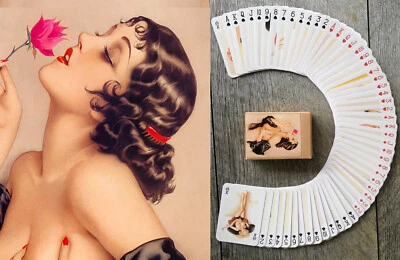 Playing Cards ~ GORGEOUS LADIES Beautiful Vintage Retro Pin Up Artworks 066 - Image 1 of 4