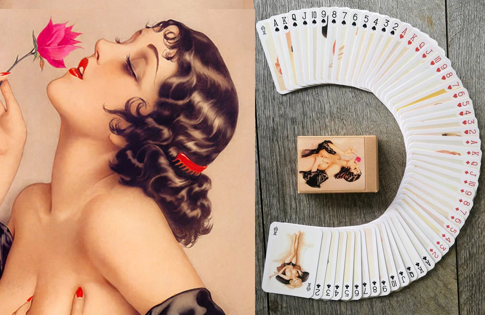 Playing Cards ~ GORGEOUS LADIES Beautiful Vintage Retro Pin Up Artworks 066 - Image 1 of 4