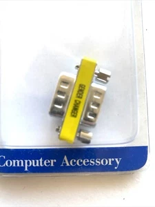 Male DB9 to Male DB9 gender adapter 26 231 Radio shack computer accessory 1 pak - Picture 1 of 4