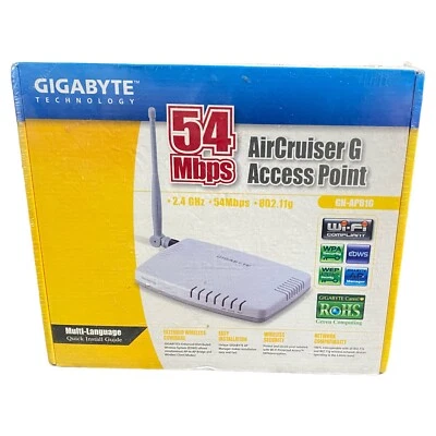 "Gigabyte GN-AP01G Access Point - 54Mbps Wireless Networking - Reliable Wi-Fi - Image 1 of 4