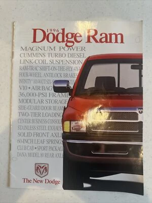 Original 1996 Dodge Ram Truck Sales Brochure 96 1500 2500 3500 — 第 1/4 张图片