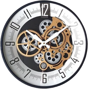 16 Inch Real Moving Gear Wall Clock Home Decor Clock Industrial Steampunk Vin... - Picture 1 of 5