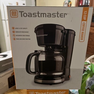 Toastmaster Electric Large 12-cup Coffee Maker Pause Serve Non-Skid Rubber Feet - Image 1 of 3