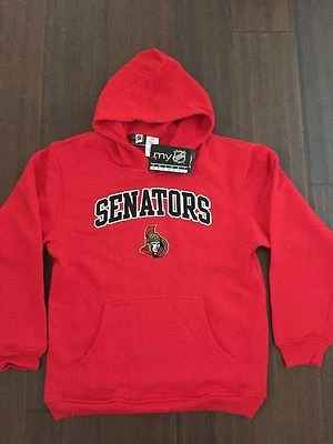 Ottawa Senators NEW Youth Medium Hooded Logo Sweatshirt . NHL Hockey NWT Hoodie - Image 1 of 3