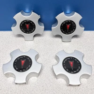 Pontiac Aztek # 6546 2001-2003 16" 6 radios aluminio tapacubos centrales juego usado/4 Foto 1 de 3