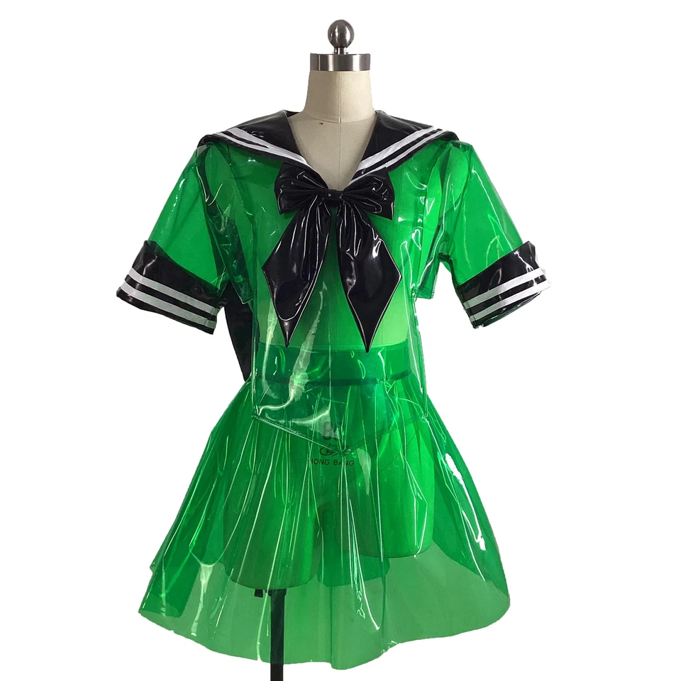 Женщин Sexy прозрачный ПВХ JK костюм моряка наряд японский ученик девочек школьная форма - Изображение 1 из 3