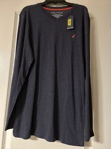 Nautica Boys Long Sleeved Shirt Blue NWT Size XL 18/20 - Picture 1 of 3