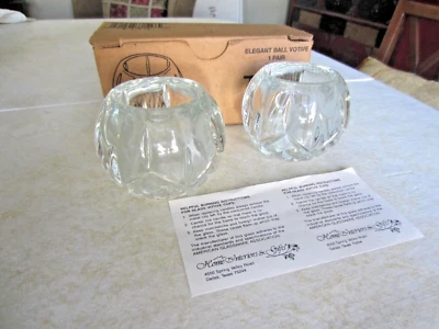 NUEVO en Caja Par Hogar Interior Bola de Vidrio Votiva Hada Lámpara Candelabro EE. UU. Foto 1 de 4