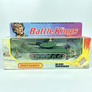 Matchbox Battlekings K-109 M551 Sheridan, Green, w/ Original Box - MIB - Picture 1 of 7