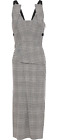 Roland Mouret Damska sukienka midi Holloway w kratkę z mieszanki wełny - rozmiar US2 / UK6 / FR34