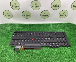 Teclado QWERTY retroiluminado nórdico usado genuino Lenovo Thinkpad P53 01YP639 - Imagen 1 de 7