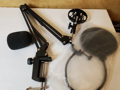 Professional Condenser Microphone Shock Mount Kit Audio Studio Recording Podcast - Image 1 of 4