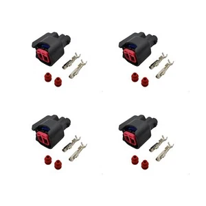 EV6 USCAR Inyector de corte y engarce Adaptadores Conectores - Juego de 4 - Imagen 1 de 1