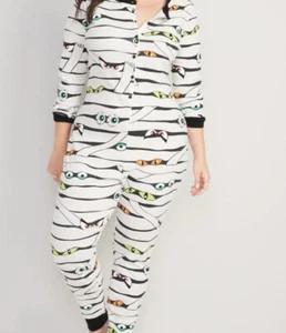 Damen OLD MARINE HALLOWEEN GROOKY EYES EINTEILIGER STRAMPER JUMPSUIT PYJAMA Größe XL - Bild 1 von 2
