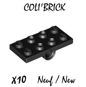 Lego 26599 - 10x Platte modifiziert 2x4 mit Stiftlöchern - Noir / Black - NEU NEW - Bild 1 von 1