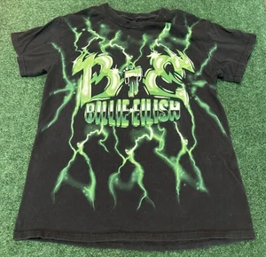 Billie Eilish Graphic T-Shirt Green Lightning Official Merch Black Size Small - Picture 1 of 4