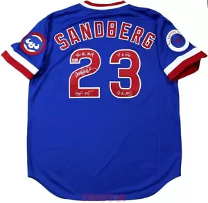 Ryne Sandberg Signed Chicago Cubs '84 Jersey 84 NL MVP 9xGG 10xAS HOF 05 TRISTAR - Picture 1 of 3