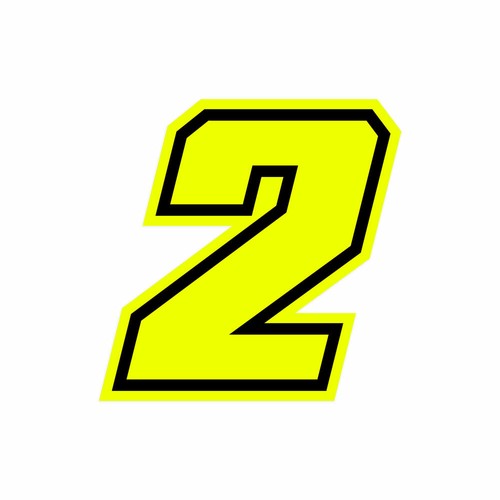 Sticker Number Race for Motorcycle 