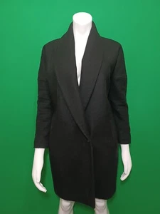 All Saints Dante Wool coat Size XS Black EUC Orig $550 - Picture 1 of 7