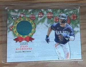 2022 Topps Holiday Mega Box Relics Julio Rodriguez #WRC-JROD Rookie RC - Picture 1 of 2