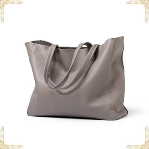 Women GENUINE LEATHER Bag Female Classic Luxury Shoulder Handbag Large Tote - Picture 1 of 12