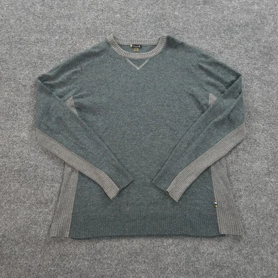 Smartwool Sweater Mens Medium Green Crewneck Wool Blend Pullover Hike Outdoors - Image 1 of 4