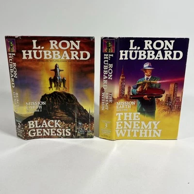Mission Earth Book LOT L Ron Hubbard Volume 2 3  First Edition - Image 1 of 4