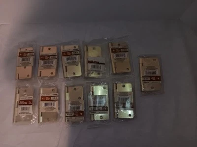 Lote de 11 puertas casa 4 in., 1/4 in. Bisagras de radio, latón satinado, #0308909 Foto 1 de 4