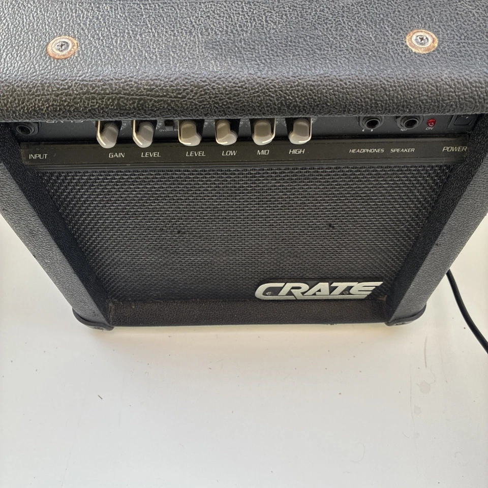 Crate GX-15 30 Watt Amplifier Distortion Guitar Used Black - Image 1 of 4
