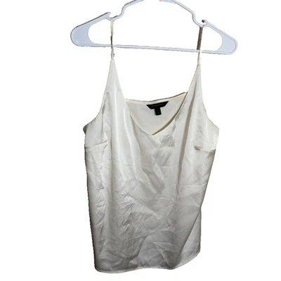 Banana Republic Tank Top Women's Large Cream Cowl Cami Sleeveless Satin - Image 1 of 4