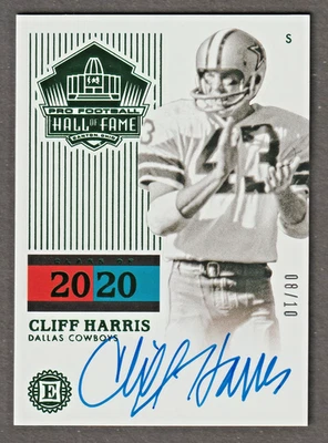 Cliff Harris 2020 Encased Autograph #8/10 Dallas Cowboys HOFer Perfect Auto - Image 1 of 2