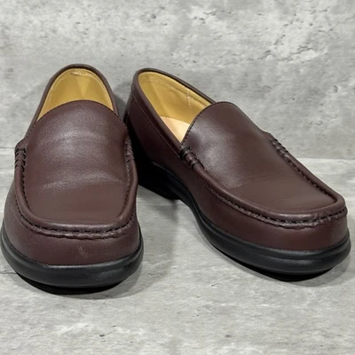 Mocasines sin cordones Footprints by Birkenstock de cuero marrón para mujer EE. UU. 6-6,5 UE 37 Foto 1 de 4