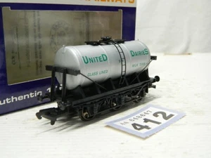 Vagón cisterna calibre 6 ruedas Dapol 00 United Dairies plateado estampado verde edición limitada - Imagen 1 de 6