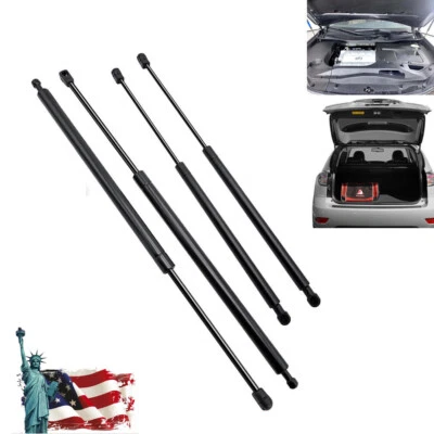 Amortiguador de soporte de elevación de maletero capó varilla de hélice puntales de gas 4 piezas para Lexus RX350 Foto 1 de 4
