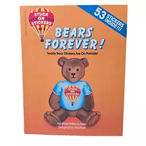 Stuck on Stickers Book Bears Forever Kit 5 Teddy Activity 1984 Scholastic Abner - Picture 1 of 15