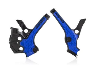 Acerbis X-Grip Frame Protector Guards Black Blue For Yamaha YZ 65 2018-2025 - Picture 1 of 2