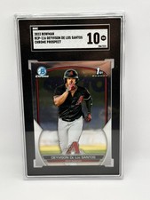 2023 Bowman 1st Chrome DEYVISON DE LOS SANTOS SGC 10 Gem Prospect BCP-116 Dbacks