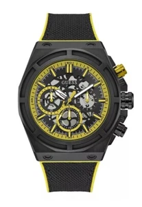Guess Men's Wristwatch Masterpiece GW0713G2 Nylon/Silicone - Picture 1 of 5