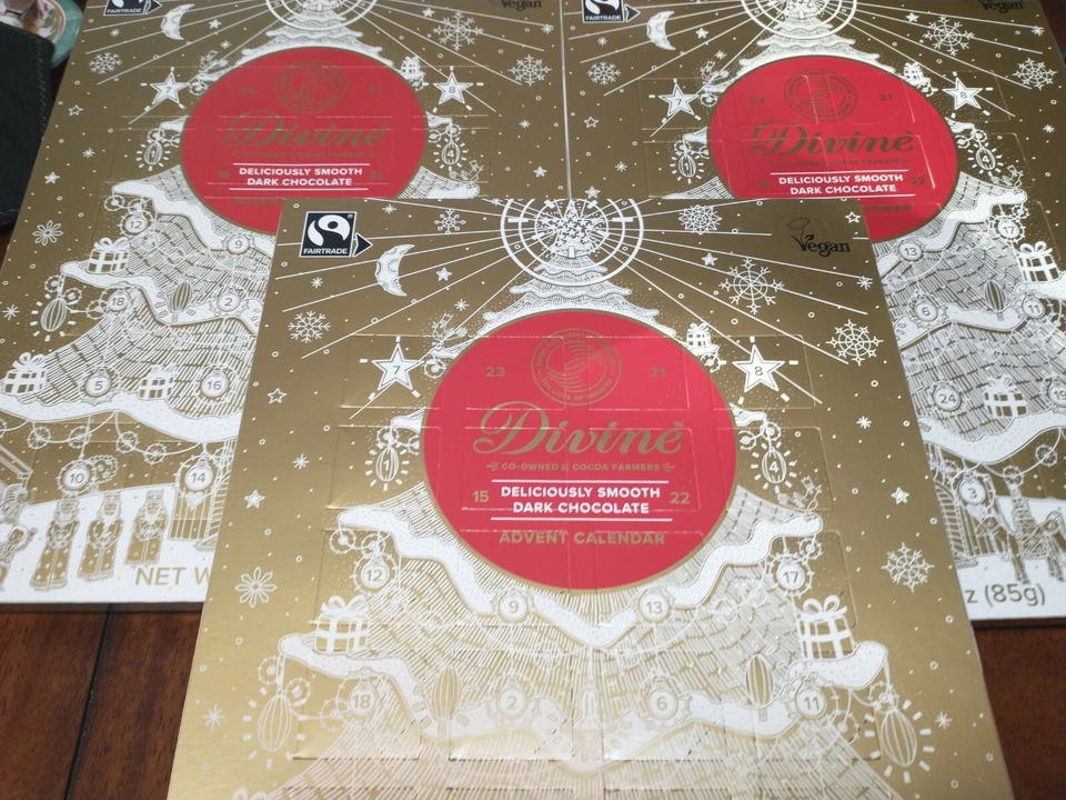 Divine Advent Calendar Smooth Dark Chocolate Christmas Advent Calendar