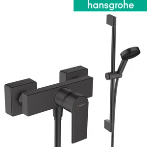 Rubinetto doccia Hansgrohe Vernis Shape nero set doccia asta doccia set doccia - Foto 1 di 6