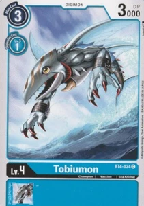 BANDAI DIGIMON CARD GAME TOBIUMON BT4 024 BLUE - Picture 1 of 2