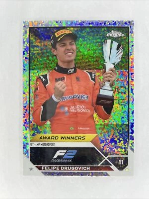 FELIPE DRUGOVICH 2023 Topps Chrome F1 F2 Future Stars #192 Mini Diamond /299 - Image 1 of 2