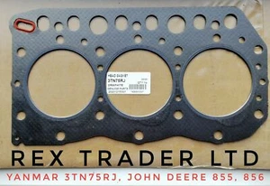 Junta de culata adecuada para tractor Yanmar 3TN75RJ, 3TN75L/E/U, 3D75 1601 - Imagen 1 de 1