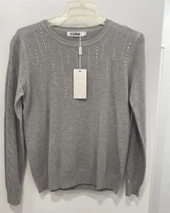 Yuna Woman’s Gray Long Sleeve Shirt - Picture 1 of 3