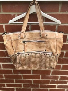 Suri Frey Tan Leather Handbag With Handles And Strap - Picture 1 of 12