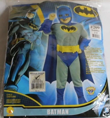 Batman Muscle Chest Costume Toddler 2-4 Officially Licensed DC Pre-Owned - Image 1 of 4